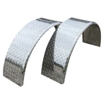 2 Pack Aluminum Diamond Plate Round 14 Gauge Trailer Cargo Fender 10" X 36" 18. Fixed Price $139.49.