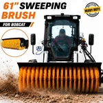 61IN Hydraulic Angle Broom Sweeper For Bobcat Skid Steer Snow Dirt Cleaner Us. Fixed Price $2300.04.