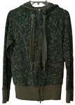 Women's Cabi #6030 Marathon Camo Green Full Zip Jacket/hoodie, Size S, Euc. Fixed Price $28.00.
