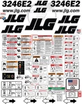 Fits Jlg 3246E2 Scissor Lift Decal Kit Laminated 3M Vinyl - Free Shipping. Fixed Price $175.70.