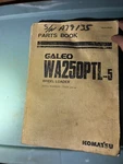 Komatsu Galeo WA250-5L Wheel Loader Parts Manual Book. Fixed Price $75.00.
