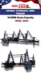 Hydraulic Double Cable / Reel Pipe Trailer.. Fixed Price $16810.00.