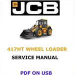 Jcb 417HT Wheel Loader Service Repair Shop Manual Pdf Usb. Fixed Price $25.00.