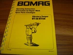 Bomag BT58 BT68 Tamper Operator Maintenance Service Repair Parts Catalog Manual. Fixed Price $125.64.