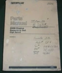 Caterpillar 3508 Generator Engine Set Parts Manual S/n 23Z3489-UP. Fixed Price $34.99.