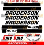 Broderson IC-20 Carry Deck Crane Decal Set. Fixed Price $115.00.