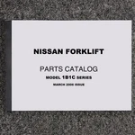 Nissan CK1B1L18S Forklift Truck Parts List Catalog Manual Book 1B1C. Fixed Price $139.30.