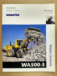 Komatsu WA500-3 Wheel Loader Brochure 1998. Fixed Price $9.99.
