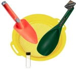 Metal Detecting Gold Panning Prospecting Kit Plastic Sieve Hand Shovel Scoop. Fixed Price $22.99.