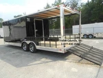 New 2026 Custom Utility Enclosed Cargo Trailer W/ Porch + Ramp. Fixed Price $10795.00.