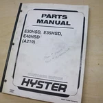 Hyster E30HSD E35HSD E40HSD Electric Forklift Truck Parts Manual Book Catalog. Fixed Price $58.47.