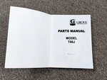 Grove Lift T86J Parts Catalog Manual. Fixed Price $124.98.