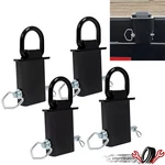 4PCS Heavy Duty 12000 Lbs Removable D-ring Stake Pocket Powder Coated Universal. Fixed Price $41.00.