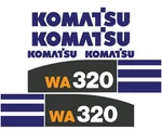 For Komatsu WA320-5L Wheel Loader Replacement Decal Set Free Shipping. Fixed Price $114.00.