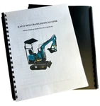 1-TON Mini Excavator Compact Track Hoe Agt KAT12 Operation & Maintenance Manual. Fixed Price $14.99.