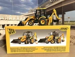 Joal 1/35 Scale Jcb Midi Cx Centermount Tractor Loader Backhoe (v/g With Box!). Fixed Price $59.95.