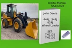 John Deere 444J 544J 624J Wheel Loader Operation Technical Manual Set See Desc. Fixed Price $35.99.