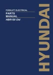 Hyundai HBR15II Old Forklift Electrical Parts Catalog Manual. Fixed Price $149.00.
