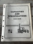 Hyster Forklift Capacity Specification Book Manual H360B H400B H460B H520B H620B. Fixed Price $25.00.