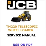 Jcb TM220 Telescopic Wheel Loader Service Repair Shop Manual Pdf Usb. Fixed Price $25.00.