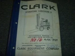 Clark Hydratork Carloader 3024 Forklift Parts Catalog & Maintenance Manual Xz. Fixed Price $103.12.