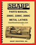 Sharp 1640C, 1660C, 1860C, 1880C, 2060C 2280C 2680C Metal Lathe Part Manual 1527. Fixed Price $95.00.