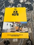 Jcb 407B Wheel Loader Brochure Fcca. Fixed Price $19.99.