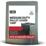 Wood Pallet Tarp Cover Green For Packaging Box Tool Shed Water Resistant 4X4X5. Fixed Price $29.99.
