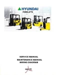 Hyundai Forklift-service Manual. Fixed Price $50.00.