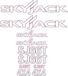 Fits Skyjack SJ66T Boom Lift Decal Kit / 3M Vinyl White Cut Only. Fixed Price $168.00.