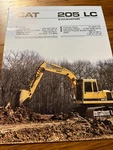 Caterpillar 205 Lc Excavator Brochure Fcca. Fixed Price $21.99.