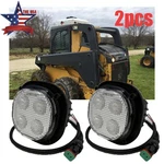 2X For John Deere Skid Steer Loader 328E 332E 330G 332G 323D 333D Led Cab Light. Fixed Price $102.00.