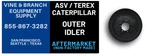 Premium Terex 15IN Outer Idler PT80 / PT100G PT110 RT75 R265T R350. Fixed Price $210.00.