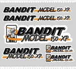 Brush Bandit Wood Chipper Model 150 Xp Decal Kit Stickers, Uv Laminated. Fixed Price $139.99.