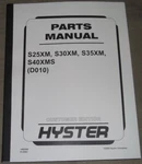 Hyster S25XM S30XM S35XM S40XMS Forklift Truck Parts Manual Book Catalog (D010). Fixed Price $69.99.