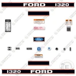 Fits Ford 1320 Decal Kit Tractor - 3M Vinyl W/ Warning & Safety Stickers. Fixed Price $94.95.