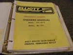 Elliot ECG40D High-reach Truck Crane Owner Operator Maintenance Manual BE-1517. Fixed Price $120.40.
