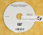 SEBP5981 Caterpillar 305E Mini Hydraulic Excavator Parts Manual Book Cd. Xfa. Fixed Price $89.00.