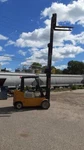 Hyster S100E 10K Capacity 17' Propane Forklift Side Shift - 3 Mast Stage. Fixed Price $18500.00.