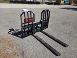 Skid Steer Pallet Forks By Virnig, 48" Long, 6200 Lbs, Made In Usa,walk Thru. Fixed Price $1350.00.