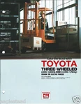Fork Lift Truck Brochure Toyota Three-wheeled 2000-3500 Lb Electric (LT268). Fixed Price $13.12.