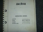 Adira QIH-63255 Hydraulic Press Brake Operator Instruction Manual 1869/3955. Fixed Price $151.28.