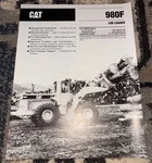 Caterpillar 980F Wheel Loader Brochure AMIL25. Fixed Price $21.99.