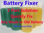 Forklift Battery Repair Liquid Solution- 24 Volt Hawker Deka Crown (12 Bottles). Fixed Price $31.33.