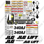 Fits Jlg 340AJ Decal Kit Boom Lift Sticker Set - 7 Year Outdoor 3M Vinyl!. Fixed Price $249.95.