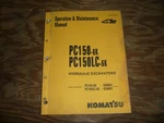 Komatsu PC150-6K PC150LC-6K Crawler Excavator Operator Maintenance Manual. Fixed Price $90.30.