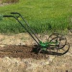 Agtec Double Wheel Hoe - Weeder, Tiller, Cultivator, Soil Aerator. Fixed Price $239.99.