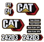 For Caterpillar 242D3 Skid Steer Replacement Decal Set Free Shipping. Fixed Price $145.00.
