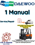 Daewoo Doosan GC20S-3 Forklift Service Repair Shop Manual Pdf Usb. Fixed Price $35.00.