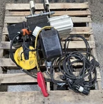 Coffing JLCET2016-3-10 Ton Rail Mounted Chain Hoist Used. Fixed Price $1850.00.